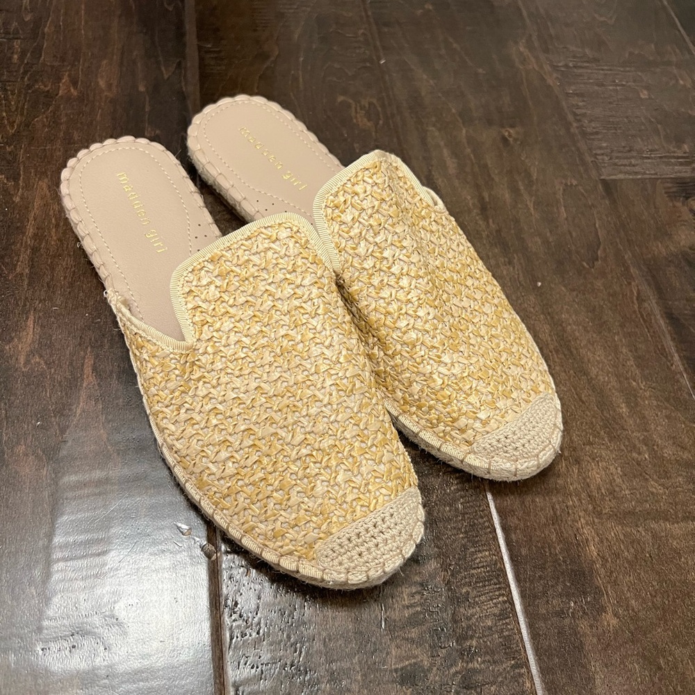 Madden Girl Woven Slide Mules